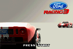 Ford Racing 3 title screen for GameBoy Advance